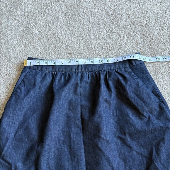 Outback Red Chambray Blue Mini Skirt A Line Size 6 - Picture 16 of 16